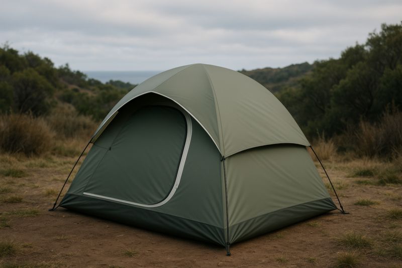 Tenda da Campeggio in Poliestere Verde 200x150x130 cm-Nenolirto