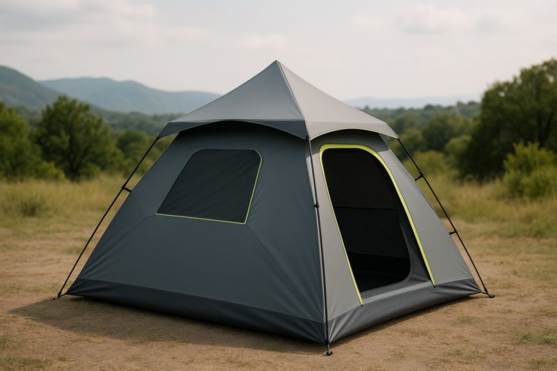 Tenda da Campeggio in Poliestere Grigio-Nenolirto