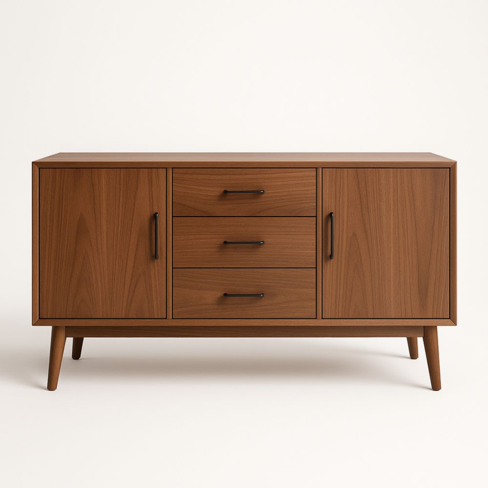 Buffet en bois avec portes et tiroirs 85cm x 150cm x 45cm