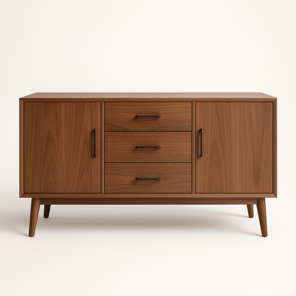 Buffet en bois avec portes et tiroirs 85cm x 150cm x 45cm