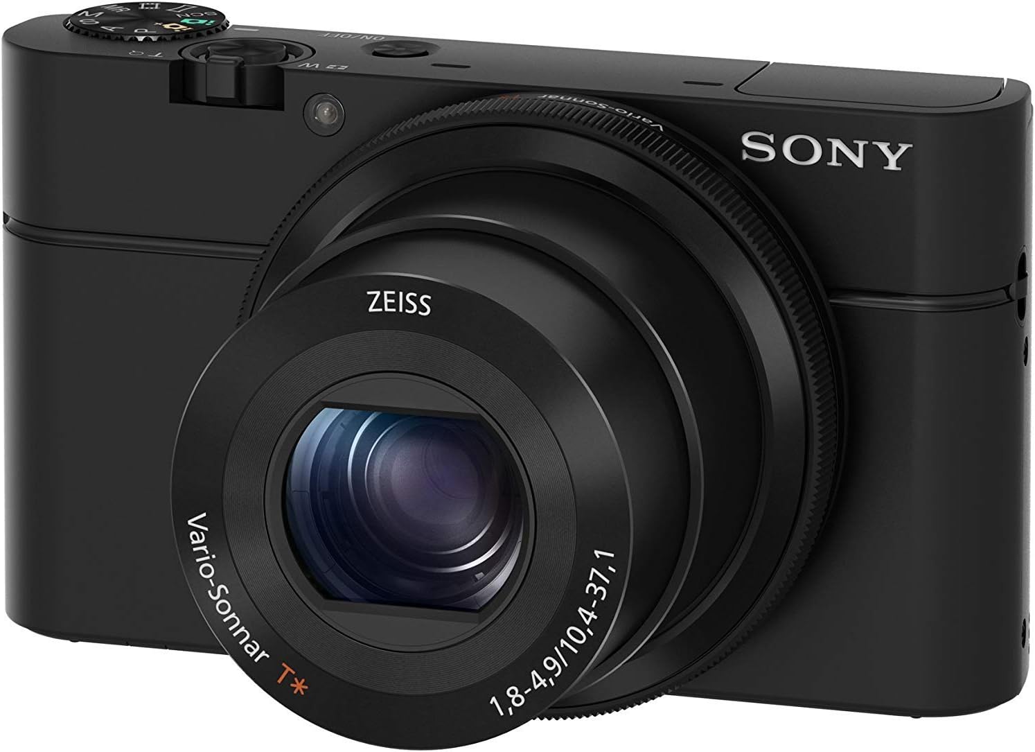 Sony RX100 Premium Kompakt Digitalkamera 20 MP, 7,6 cm 3 Zoll Display, 1 Zoll Sensor, 28 - 100 mm F1.8 - 4.9 Zeiss Objektiv, 3,6x opt. Zoom DSC - RX100 schwarz-Warmthsta