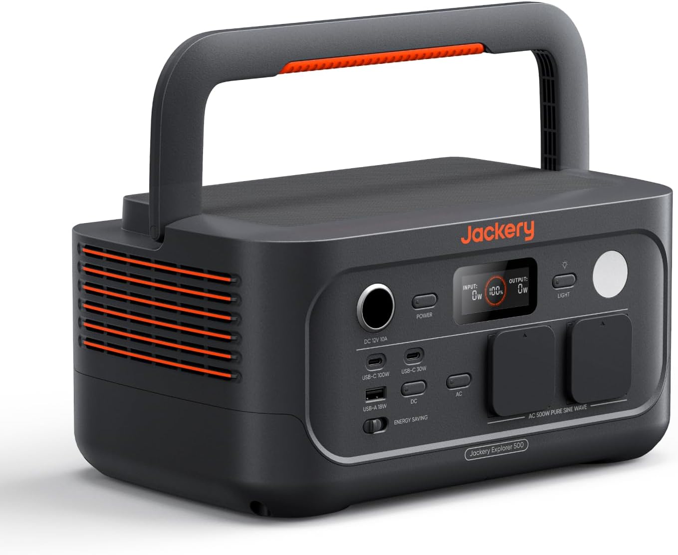 Jackery Explorer 500 V2 Tragbare Powerstation, 512Wh Solargenerator 230V 500W Spitze 1000W mit Schnellladung, LiFePO4 Akku 6000 Zyklen, Solargenerator für Camping, Wohnmobil, Notfälle, Reisen-Warmthsta