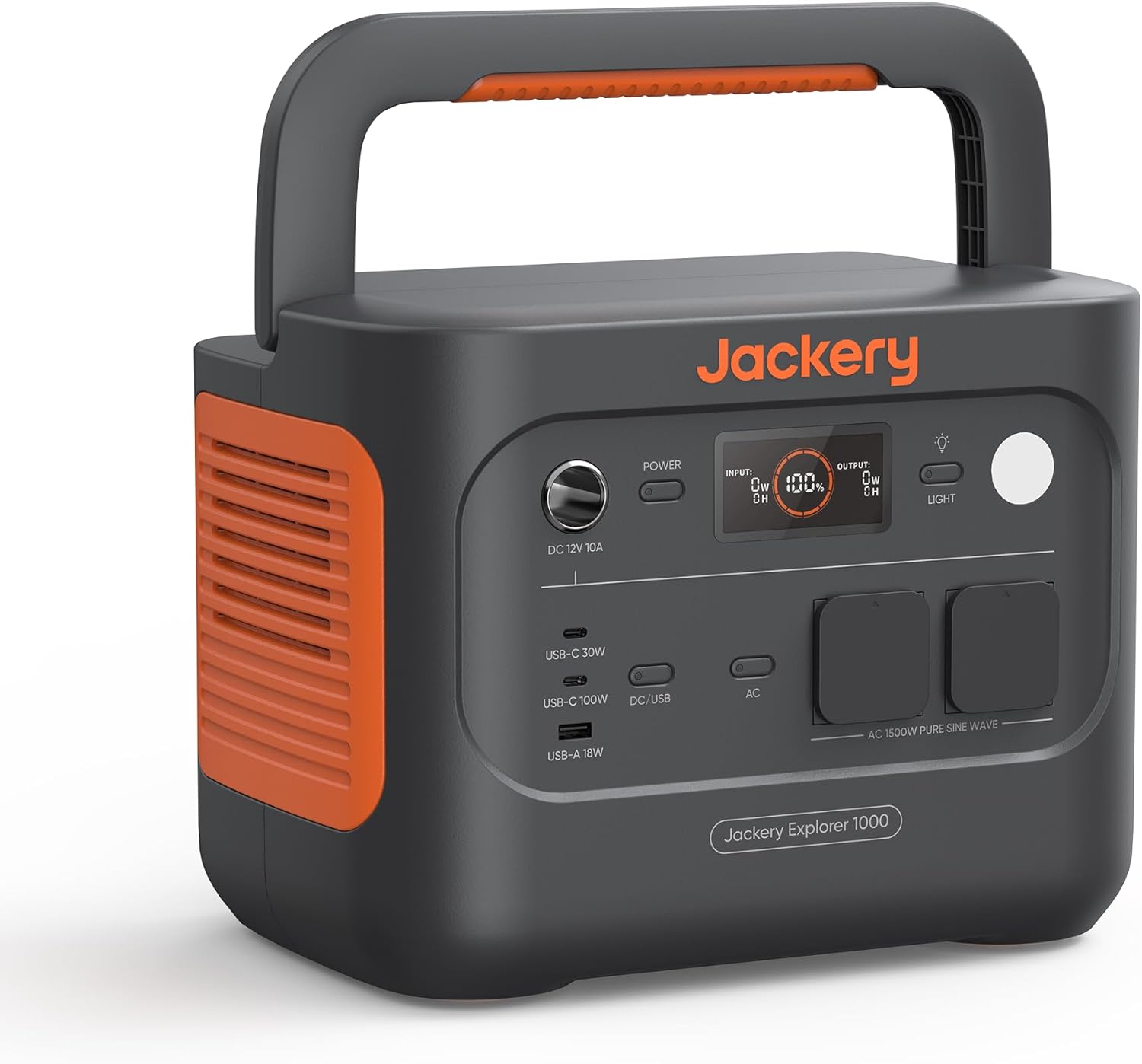 Jackery Explorer 1000 v2 Tragbare Powerstation,1070Wh LiFePO4 Solargenerator,1500W AC 100W USB - C Ausgang, 1 Std. Schnellladung, LFP Powerstation für Outdoor Camping, Wohnmobil, Notfall-Warmthsta