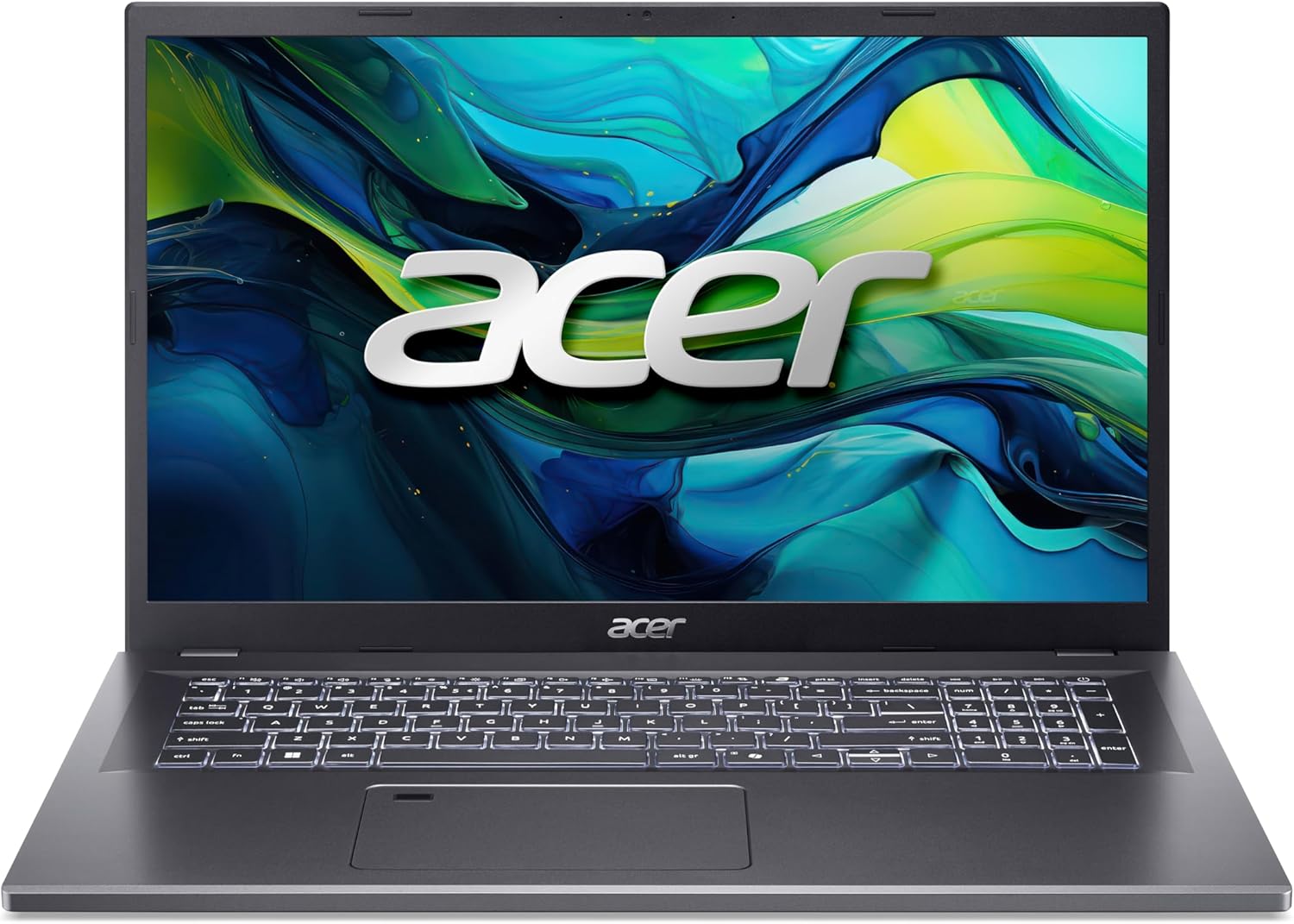 Acer Aspire 17 A17 - 51M - 74F2 Laptop, 17 Zoll FHD IPS Display, Intel Core 7 150U, 32 GB RAM, 1 TB SSD, Intel Grafik, Windows 11, QWERTZ Tastatur, grau-Warmthsta