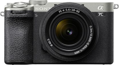 Sony Alpha 7C II Vollformat Systemkamera mit 28 - 60mm Objektiv - 33 MP, Echtzeit - Autofokus, 10 B s, 4K Video, neigbarer Touchscreen, kompakt und leicht Silber schwarz-Warmthsta