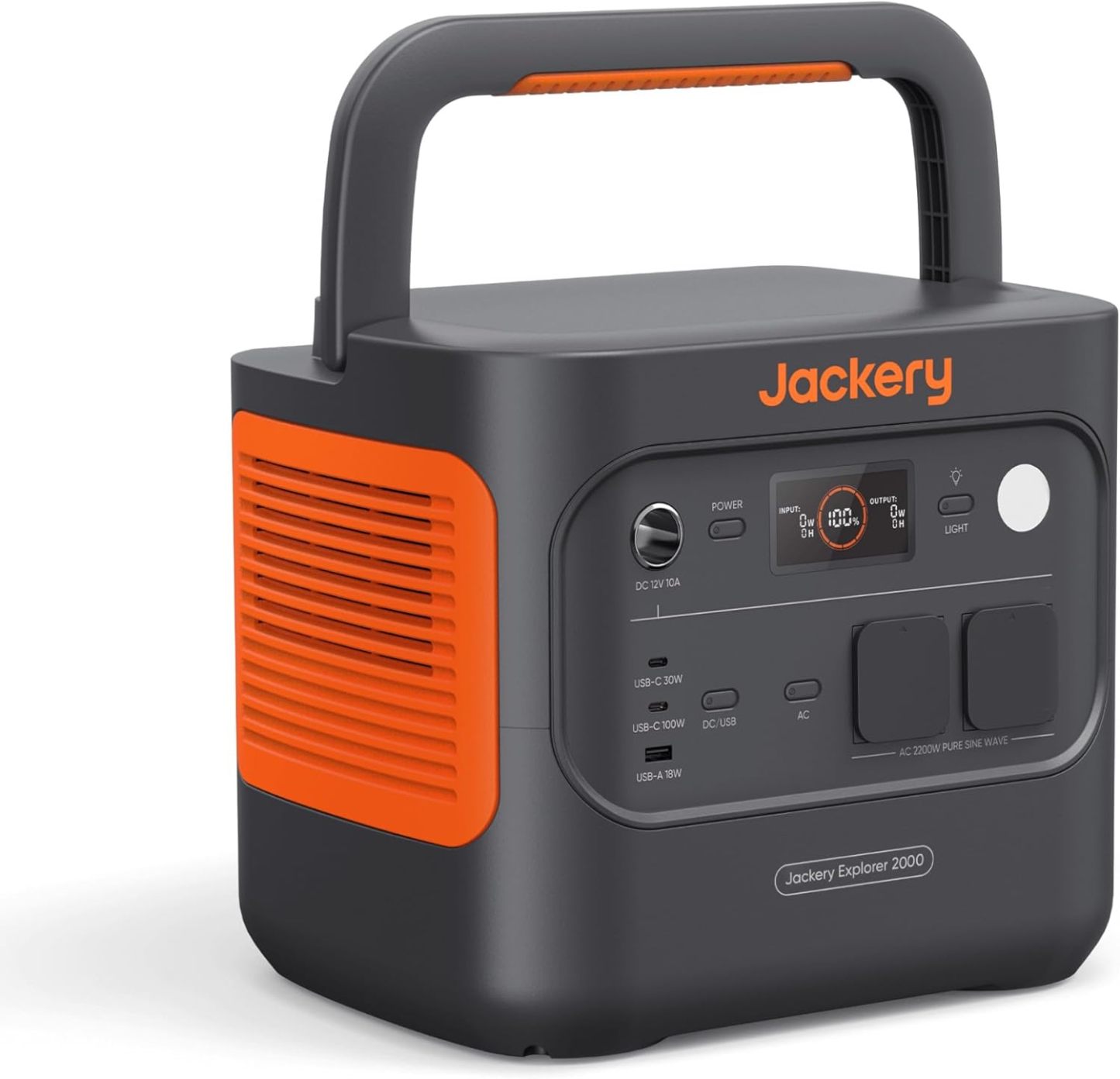 Jackery E2000 v2 tragbare Powerstation, LiFePO4 Akku, 2042Wh Solargenerator mit 2200W Ausgang Max 4400W , Schnellladung von 0 - 80 Prozent in 52 Min für Notfall, Camping, Wohnmobil-Warmthsta
