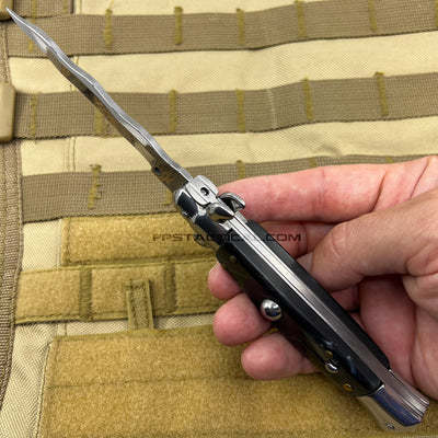 ⚡Clearance Sale 70% OFF丨Italian Stiletto Switch Kris Blade Pocket Knife