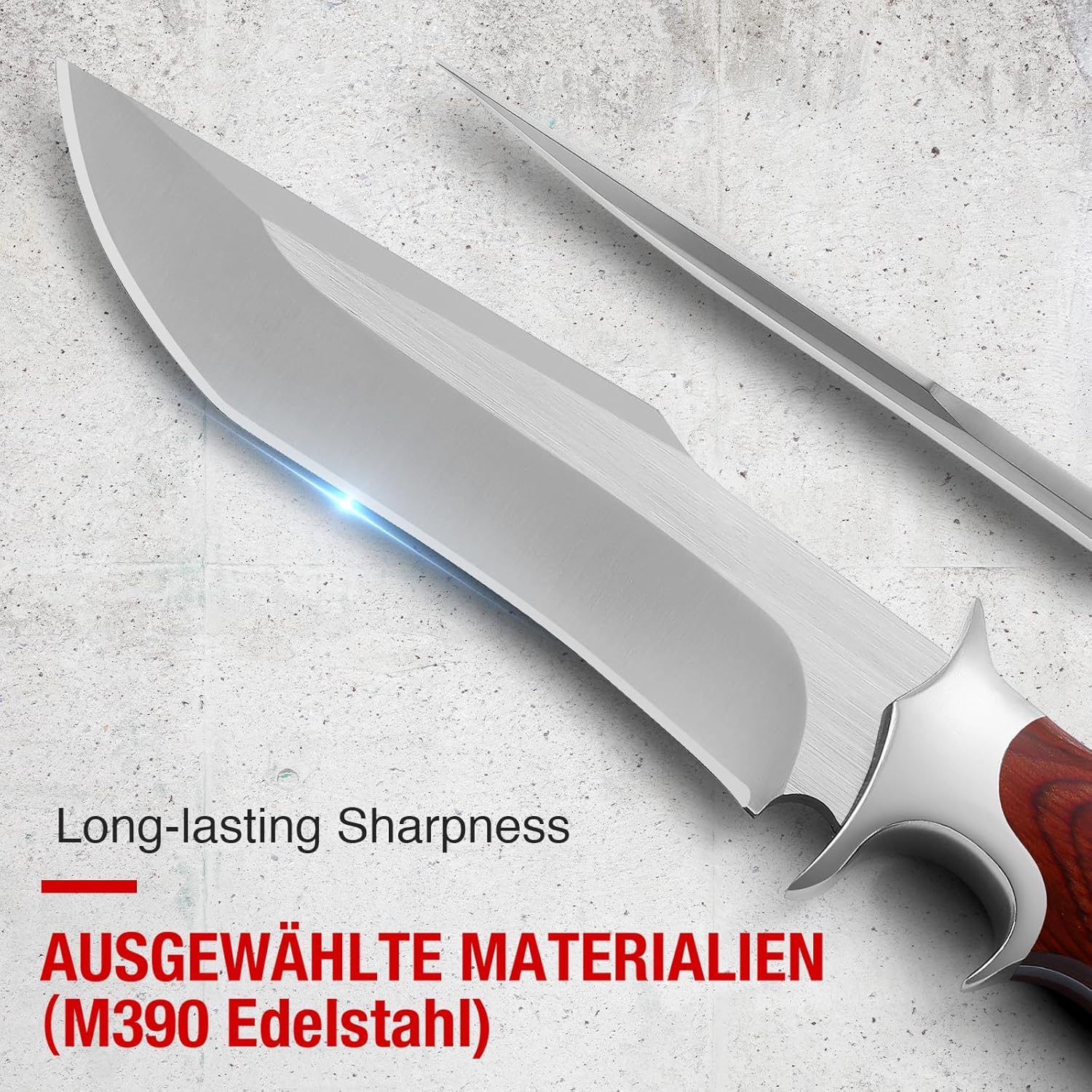 ⚡Clearance Sale 60% OFF丨Omesio Fixed M390 Steel Blade Survival Knife with Sheath