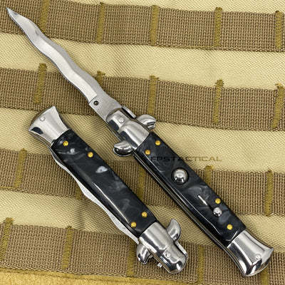 ⚡Clearance Sale 70% OFF丨Italian Stiletto Switch Kris Blade Pocket Knife
