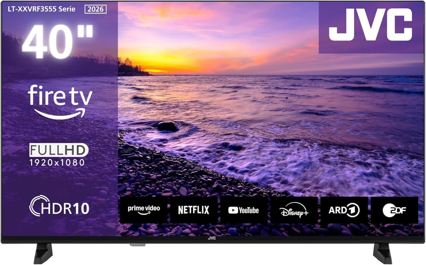 JVC Fernseher 40 Zoll Fire TV Full HD Smart TV HDR Fernseher mit Alexa Sprachsteuerung und Triple Tuner, LED TV LT - 40VRF3555 2026-Airyify