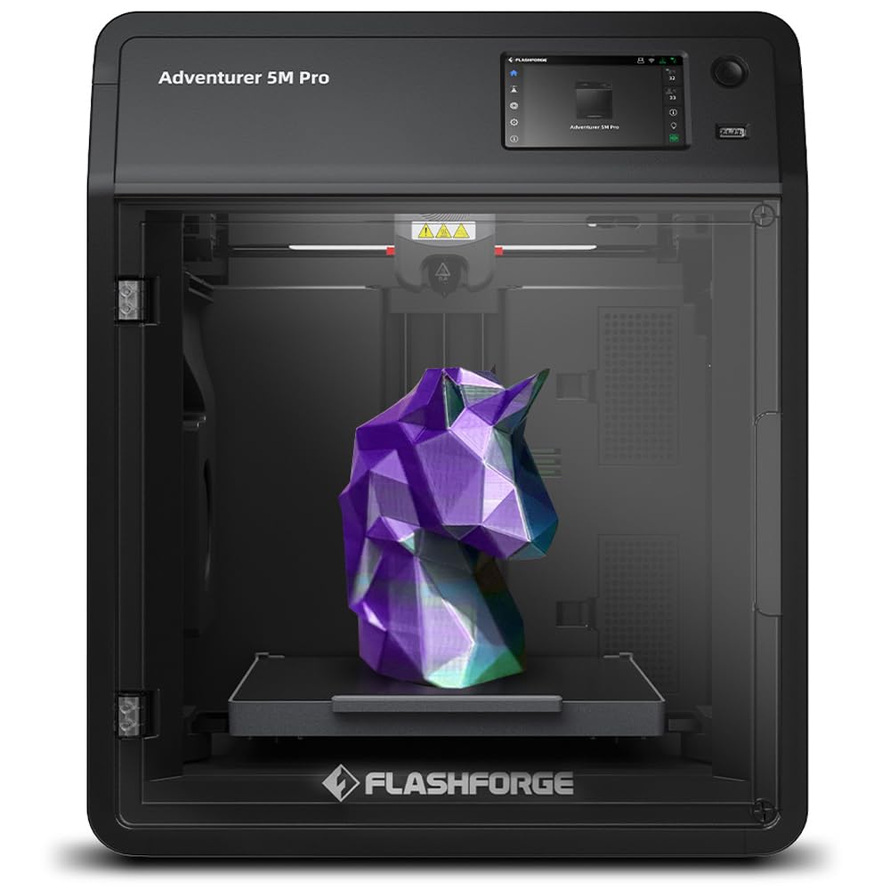FLASHFORGE AD5M Pro 3D Drucker 600mm s Hohe Geschwindigkeit und Präzision, Voll - Auto Kalibrierung mit 0,4und0,6mm Düsenbündel, CoreXY - Struktur und Hilfskammerkühlung, unter50dB Leiser Druck Kamera Drucker-Airyify