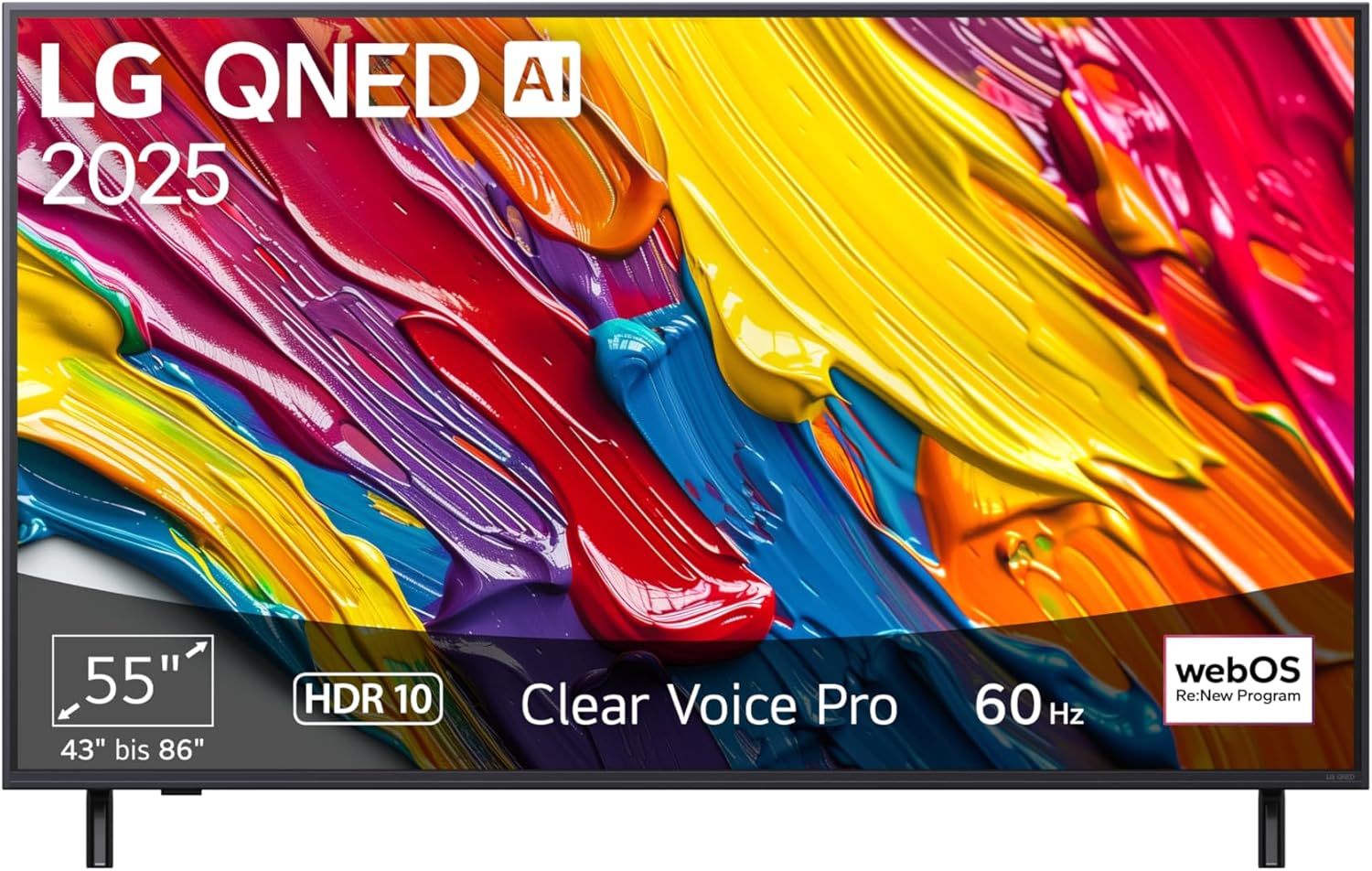 LG 55QNED82A6B TV 55 Zoll 139 cm 4K QNED AI TV a7 Gen8 4K AI Prozessor, webOS 25, 60Hz Modelljahr 2025-Airyify