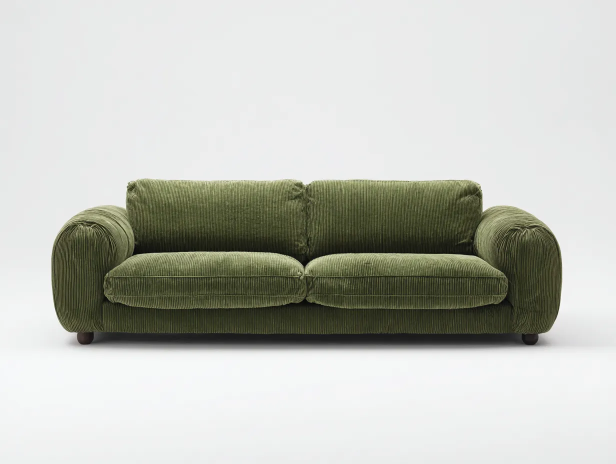 Sofa 3 Sitzer - Stoff - 210x100x78 cm - grün - für Wohnzimmer - modernes Design-Airyify