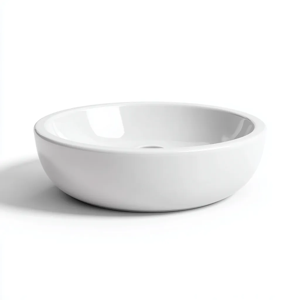 Lavabo Céramique 40x40x15 cm - Blanc - Design moderne-Abodearo