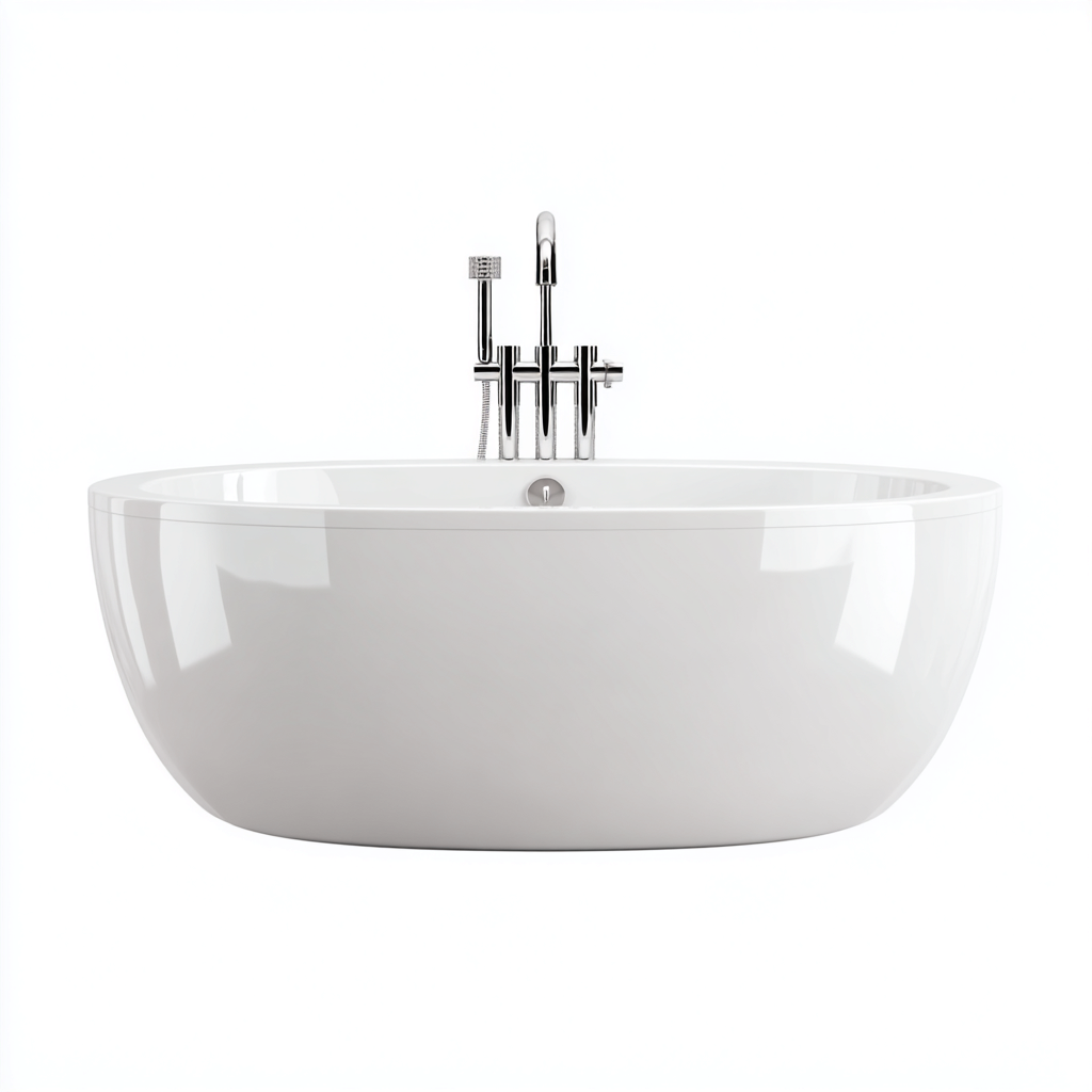 Baignoire Acrylique 165x85x60 cm - Blanc - Design moderne-Abodearo