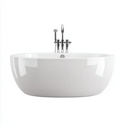 Baignoire Acrylique 165x85x60 cm - Blanc - Design moderne-Abodearo
