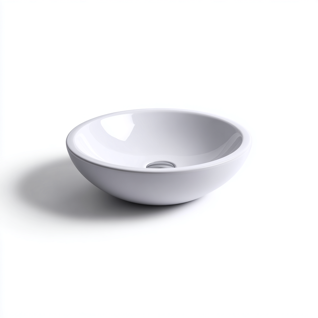 Lavabo Céramique 42x42x14 cm - Blanc - Design épuré-Abodearo