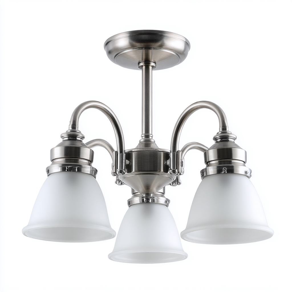 Plafonnier métal et verre 38x38x32 cm - argent-blanc - style classique-Abodearo