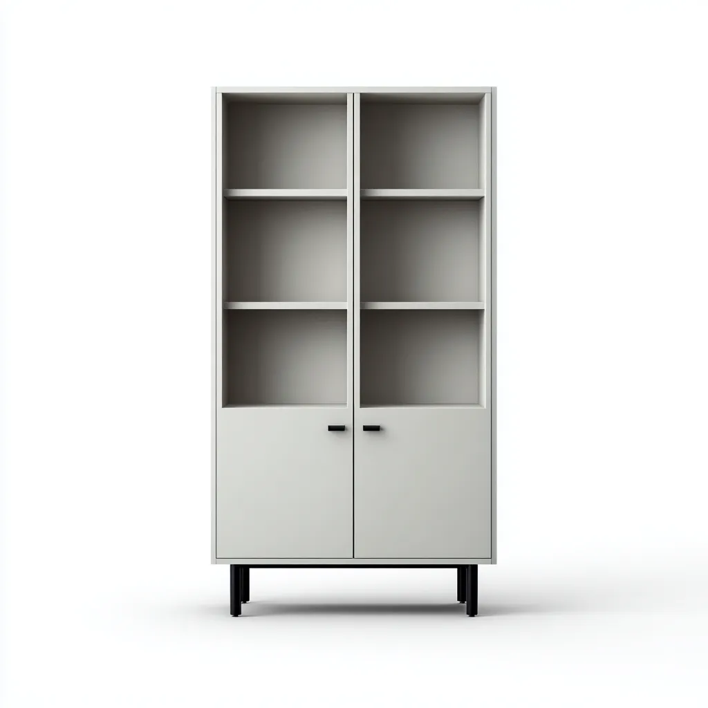 Meuble de rangement de cuisine bois 90x40x180 cm - gris - armoire de cuisine moderne-Abodearo