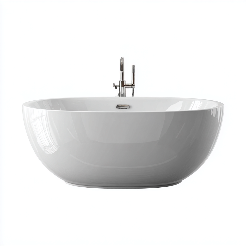 Baignoire Acrylique 175x85x60 cm - Blanc - Design moderne-Abodearo