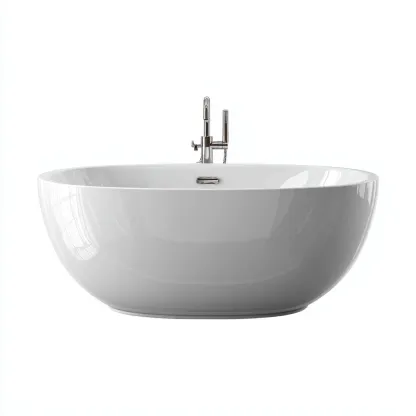 Baignoire Acrylique 175x85x60 cm - Blanc - Design moderne-Abodearo