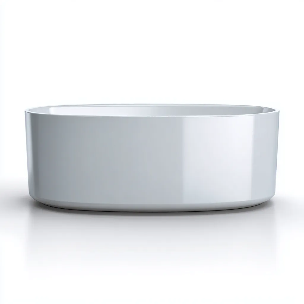 Baignoire Acrylique 160x75x55 cm - Blanc - Design moderne-Abodearo