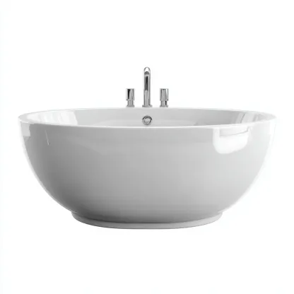 Baignoire Acrylique 160x80x60 cm - Blanc - Design moderne-Abodearo