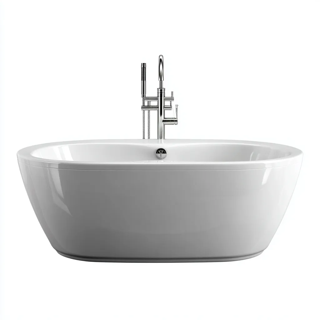 Baignoire Acrylique 170x80x60 cm - Blanc - Design moderne-Abodearo