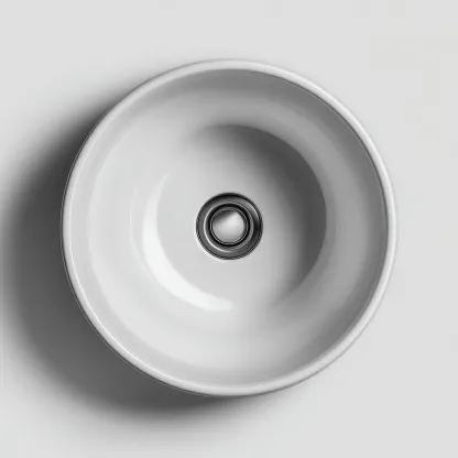 Lavabo Céramique 40x40x15 cm - Blanc - Design moderne-Abodearo