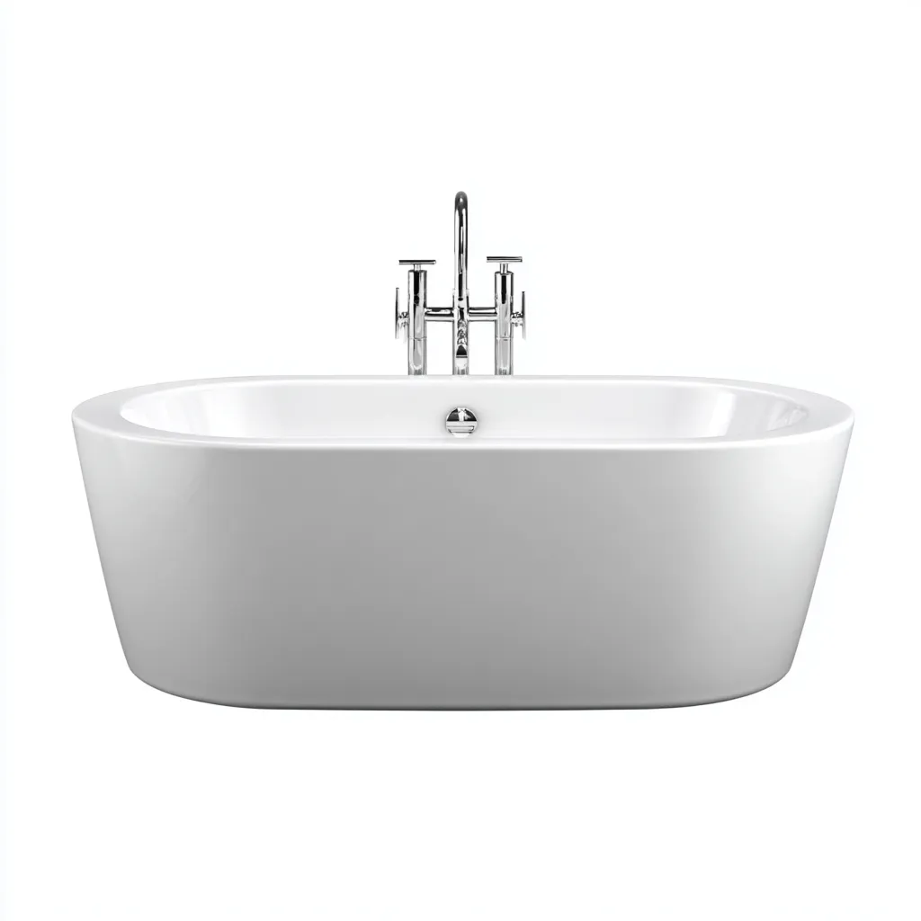 Baignoire Acrylique 170x80x60 cm - Blanc - Design moderne-Abodearo