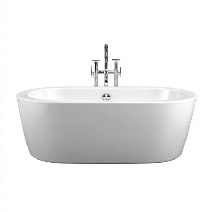 Baignoire Acrylique 170x80x60 cm - Blanc - Design moderne-Abodearo