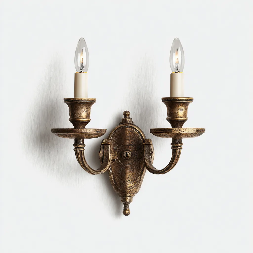 Applique murale Métal 34x26 cm - Bronze - Style classique-Abodearo