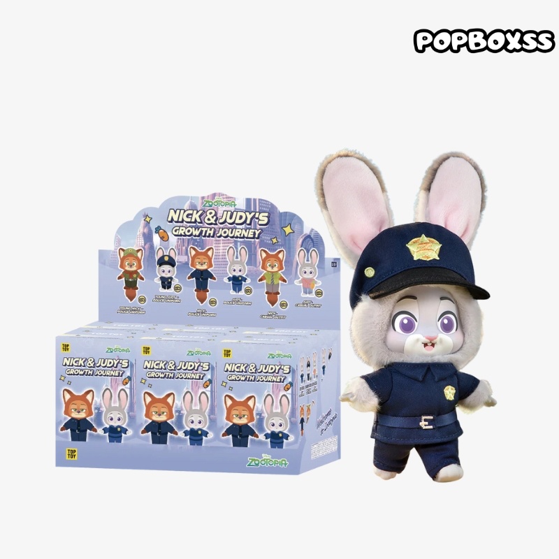 TOP TOY ZOOTOPIA NICK & JUDY'S Growth Journey Series Plush Blind Box
