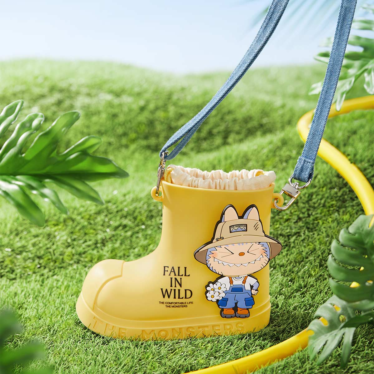THE MONSTERS labubu FALL IN WILD SERIES-Rain Boot Bag