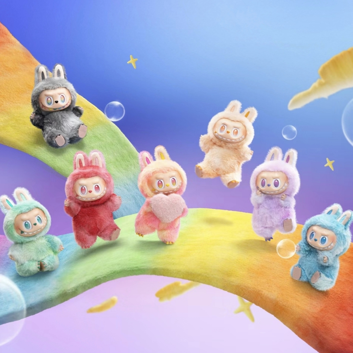 【NEW】THE MONSTERS LABUBU V3 Big Into Energy Series Plush Dolls Pop Mart Blind Box