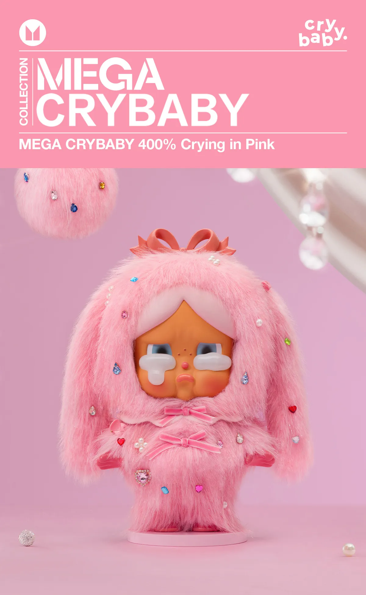 MEGA CRYBABY 400% Crying in PinkTears glistening – POPBOXSS