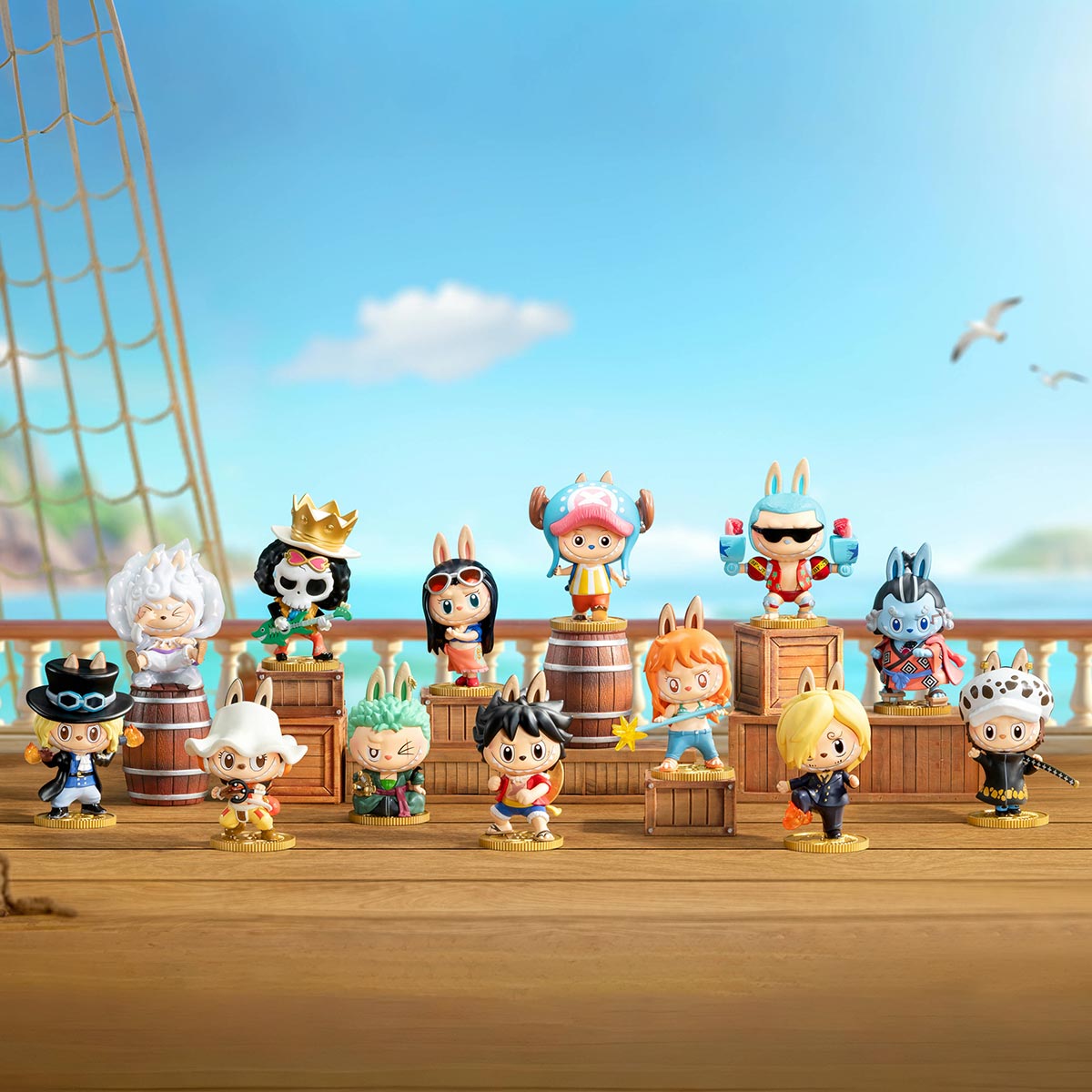 THE MONSTERS x ONE PIECE Series Figures labubu Blind Box