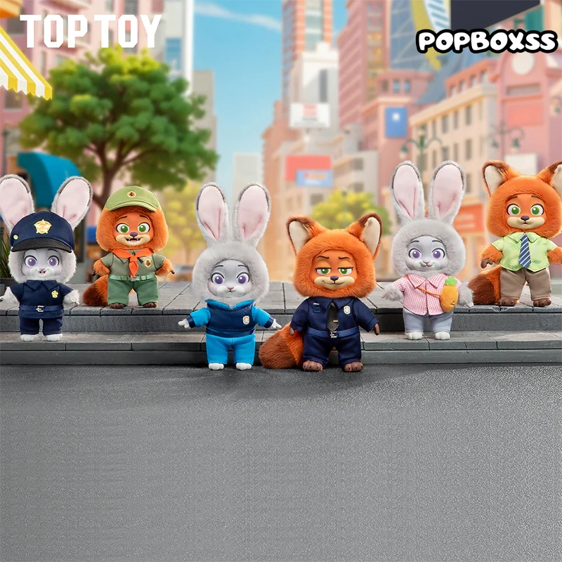 TOP TOY ZOOTOPIA NICK & JUDY'S Growth Journey Series Plush Blind Box
