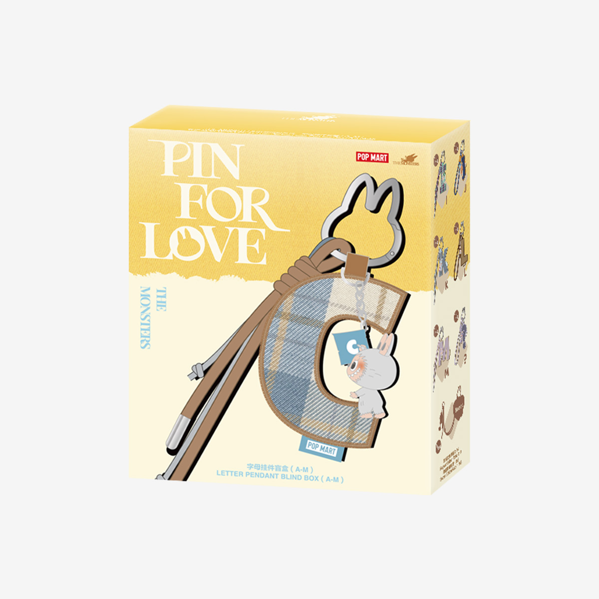 THE MONSTERS Pin for Love Series- Letter Pendant Blind Box – POPBOXSS