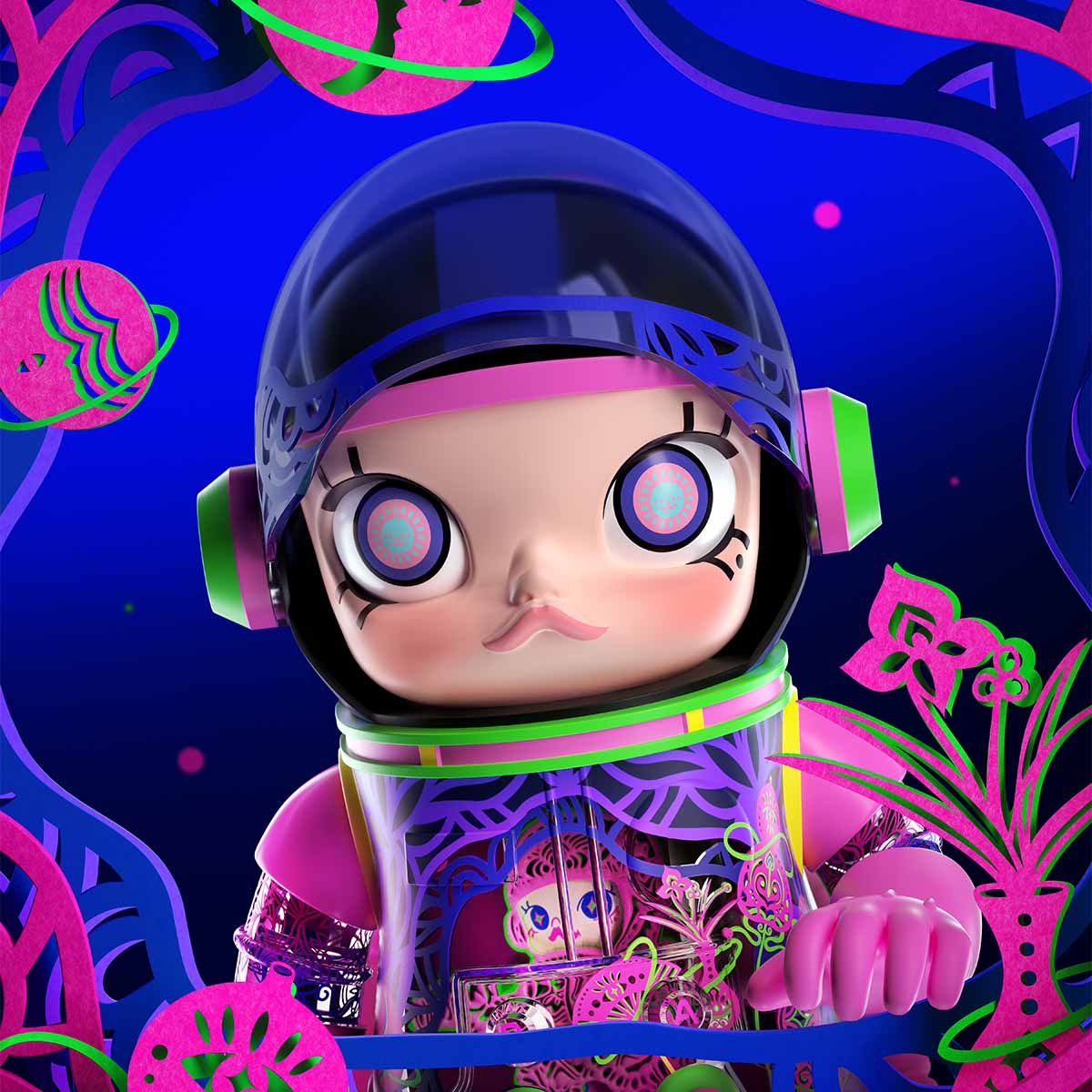 限定品　MEGA SPACE MOLLY 1000% CHEN FENWAN MEGA SPACE MOLLY 1000% CHEN FENWAN - POP MART (Canada)