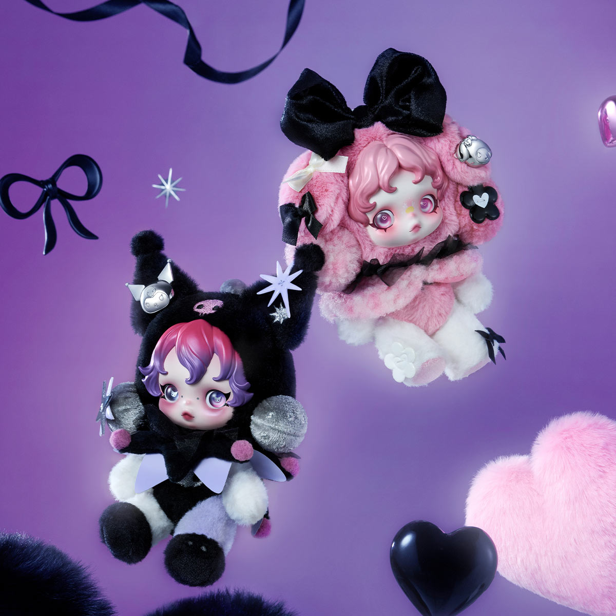 SKULLPANDA × KUROMI MY MELODY Plush(PRE-ORDER)
