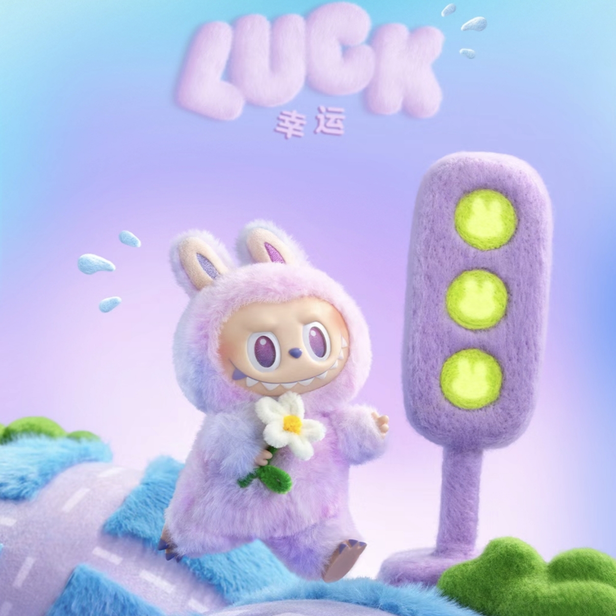 【NEW】THE MONSTERS LABUBU V3 Big Into Energy Series Plush Dolls Pop Mart Blind Box