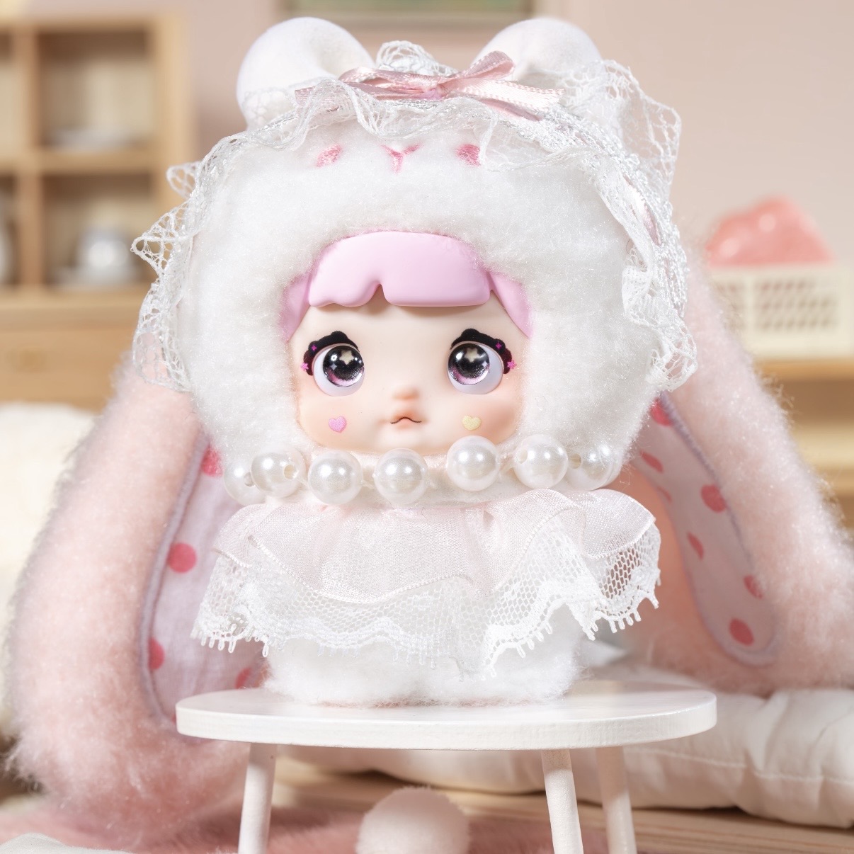 【US 3-5 Arrival】Nommi Sweetheart Bunny Blind Box Mibao Series 2 Plush Toy Keychain