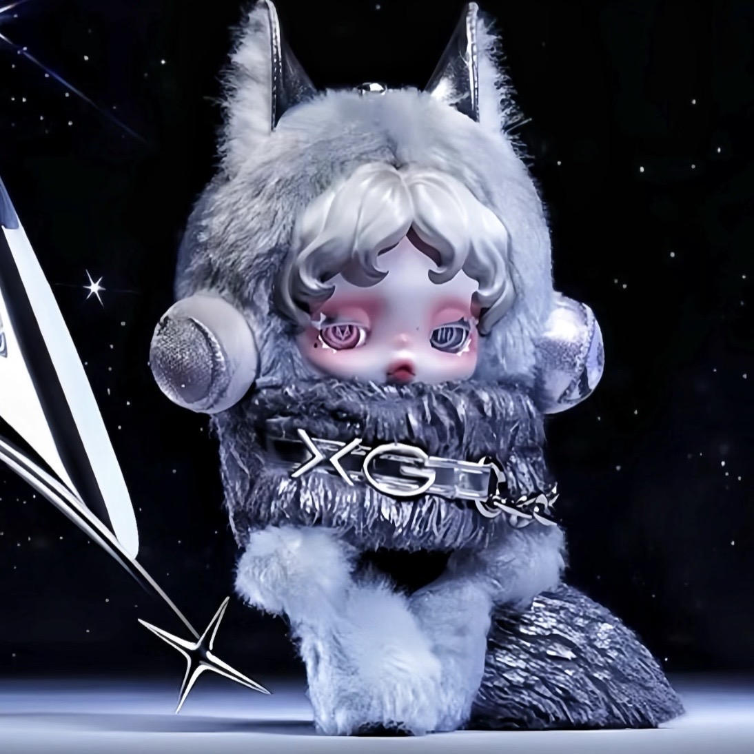 SKULLPANDA XG Plush Doll Pendant Japan Exclusive