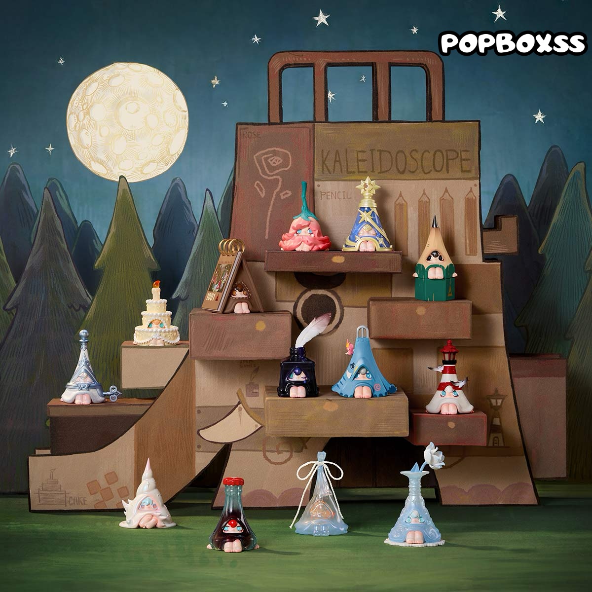 1001MOONS Where's the Elephant Slide Series Figures