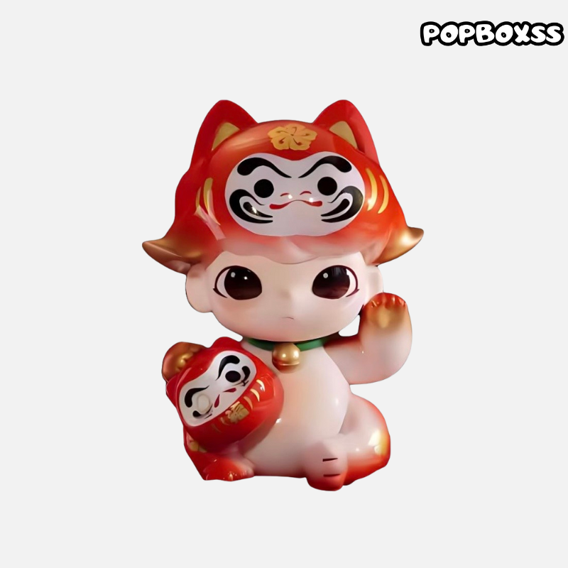 DIMOO pts Exhibition Limited Bodhidharma Lucky Cat DARUMA(Limited