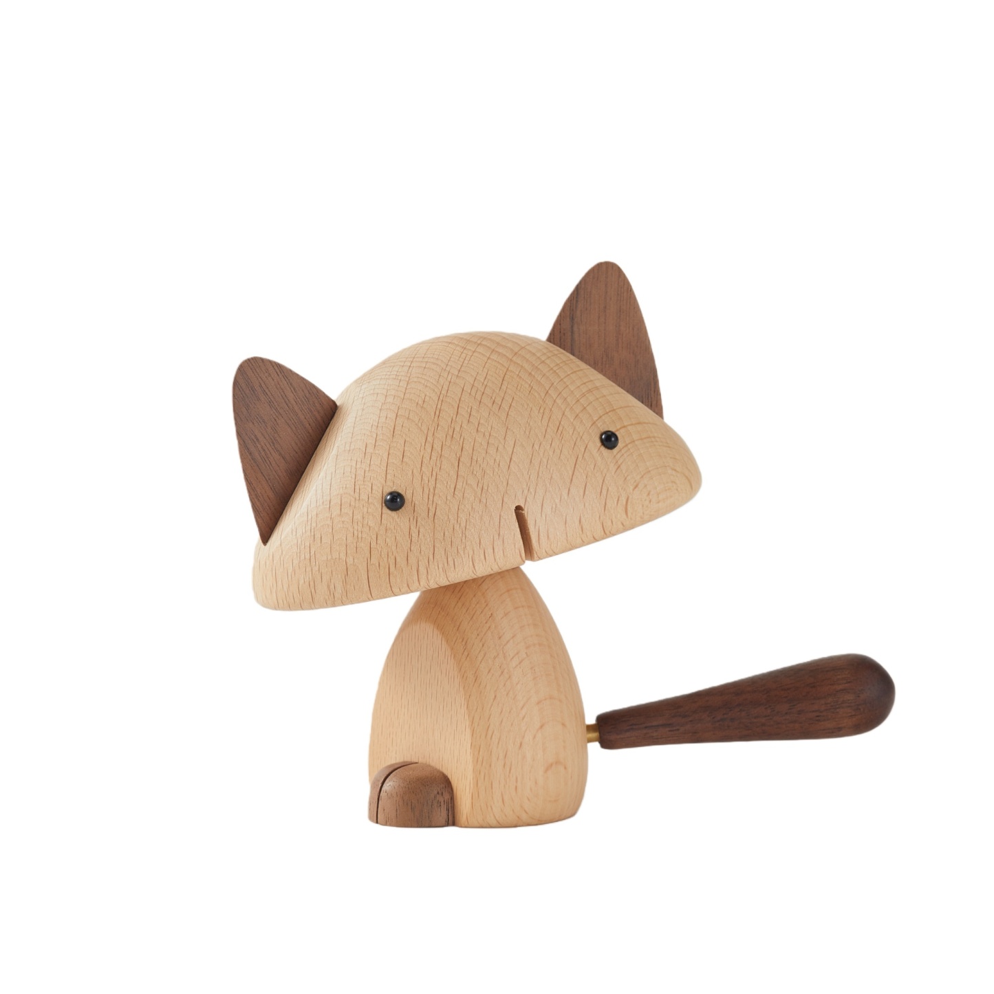 Handcrafted Wooden Cat Figurine with Gentle, Calming Presence – Small  Meta Title