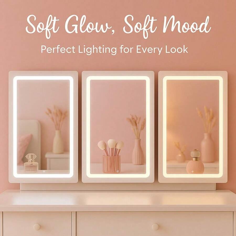 Elegant White Makeup Vanity Desk With Sliding  Mirror , 5-Drawer Dressing Table Set With Stool, Storage Shelves – Modern Space-Saving Vanity Table For Bedroom, Perfect Gift For Women, Wife, Mom (Birthday, Christmas, Mother's Day)