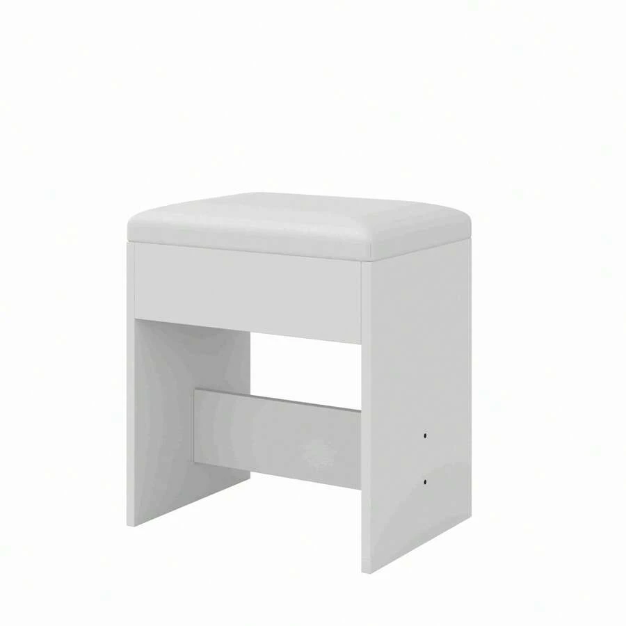 Makeup Vanity Desk With Mirror & 12 LED Lights, Vanity Table With 11 Drawers, Power Outlet & Chair, 3 Lighting Modes Adjustable, White