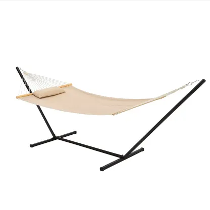 Hamac avec support en acier et toile en polyester-Sofimix